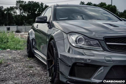 Carbonado 2012-2014 Mercedes Benz W204 C Class Coupe BKSS Style Wide Full Body Kit (Not Fit AMG)