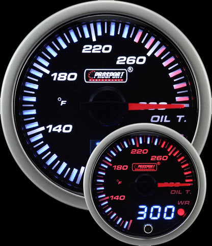 Prosport 2-3/8" JDM Electrical Oil Temperature Gauge
