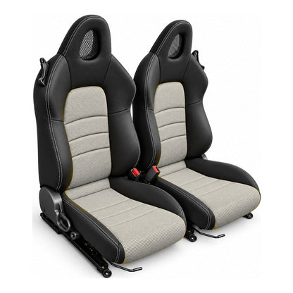 JDMuscle [00-05 S2000] OEM+ Custom Seats (JDM-S2K-SEAT#BSBSB)