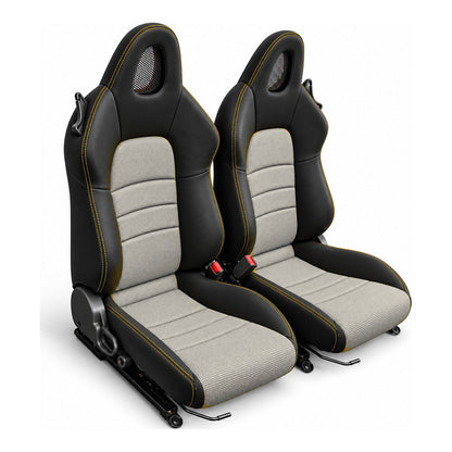 JDMuscle [00-05 S2000] OEM+ Custom Seats (JDM-S2K-SEAT#BSBSB)