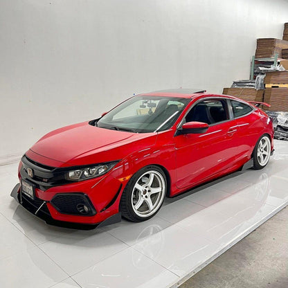 Aeroflow Dynamics Splitter V2 (2017-2021 Honda Civic Hatchback, Si Coupe, Si Sedan)