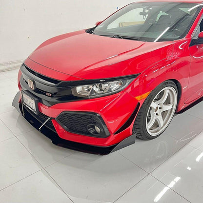 Aeroflow Dynamics V1 Canards (2017-2021 Honda Civic Hatchback, Si Coupe, Si Sedan)