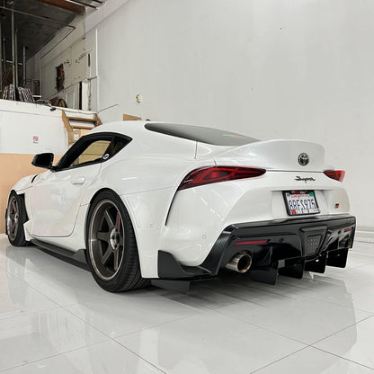 Aeroflow Dynamics Rear Diffuser V2 (2020- 2022 Toyota Supra A90) - 2