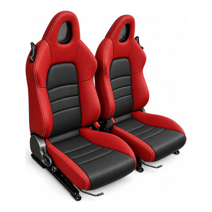 JDMuscle [00-05 S2000] OEM+ Custom Seats (JDM-S2K-SEAT#BSBSB)