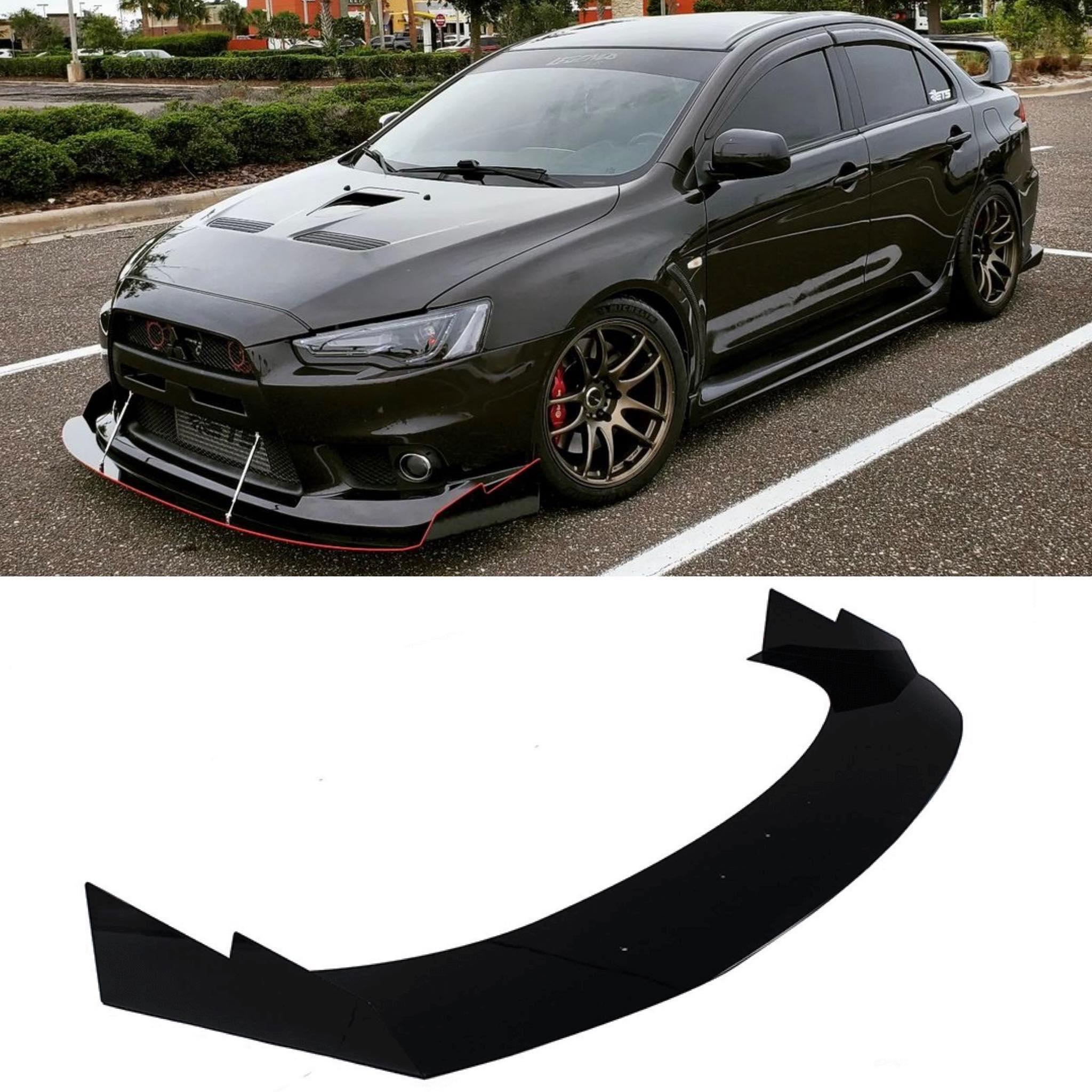 Aeroflow Dynamics 2007-2015 Mitsubishi Evo X Front Splitter V3