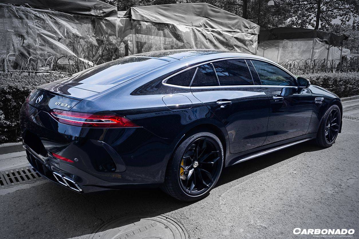 Faldones laterales de fibra de carbono estilo OEM para Mercedes Benz AMG GT63 S 4 puertas Coupé X290 Carbonado 2019-2023
