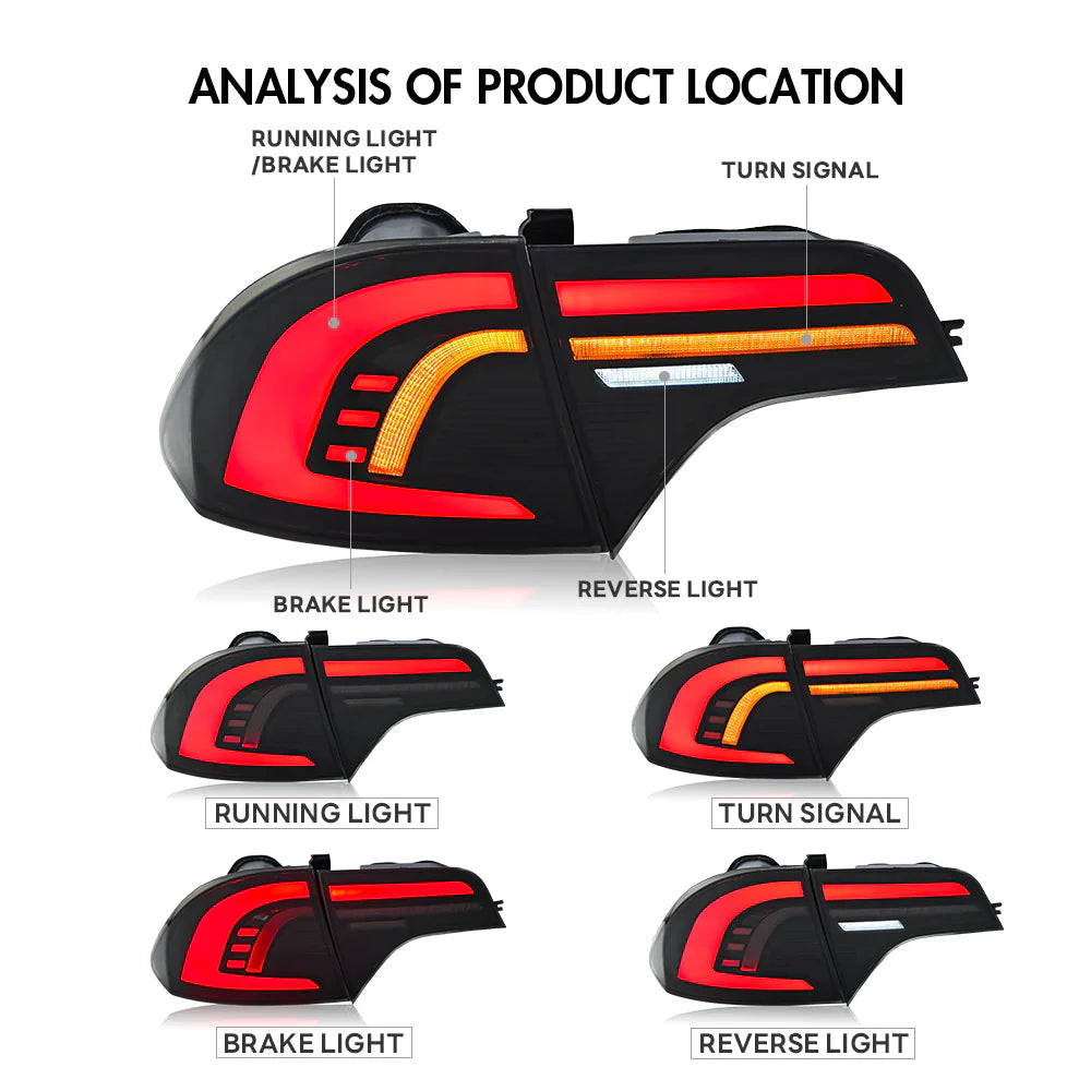 NTXGlow LED Plug And Play Tail Lights (2006-2011 Civic Sedan)