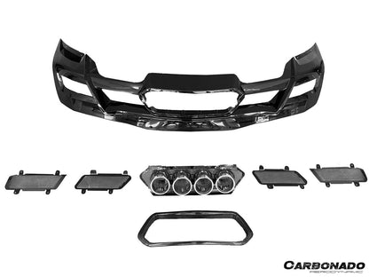 Carbonado 2020-2026 Corvette C8 Stingray Z06 Style Rear Bumper with Exhaust System
