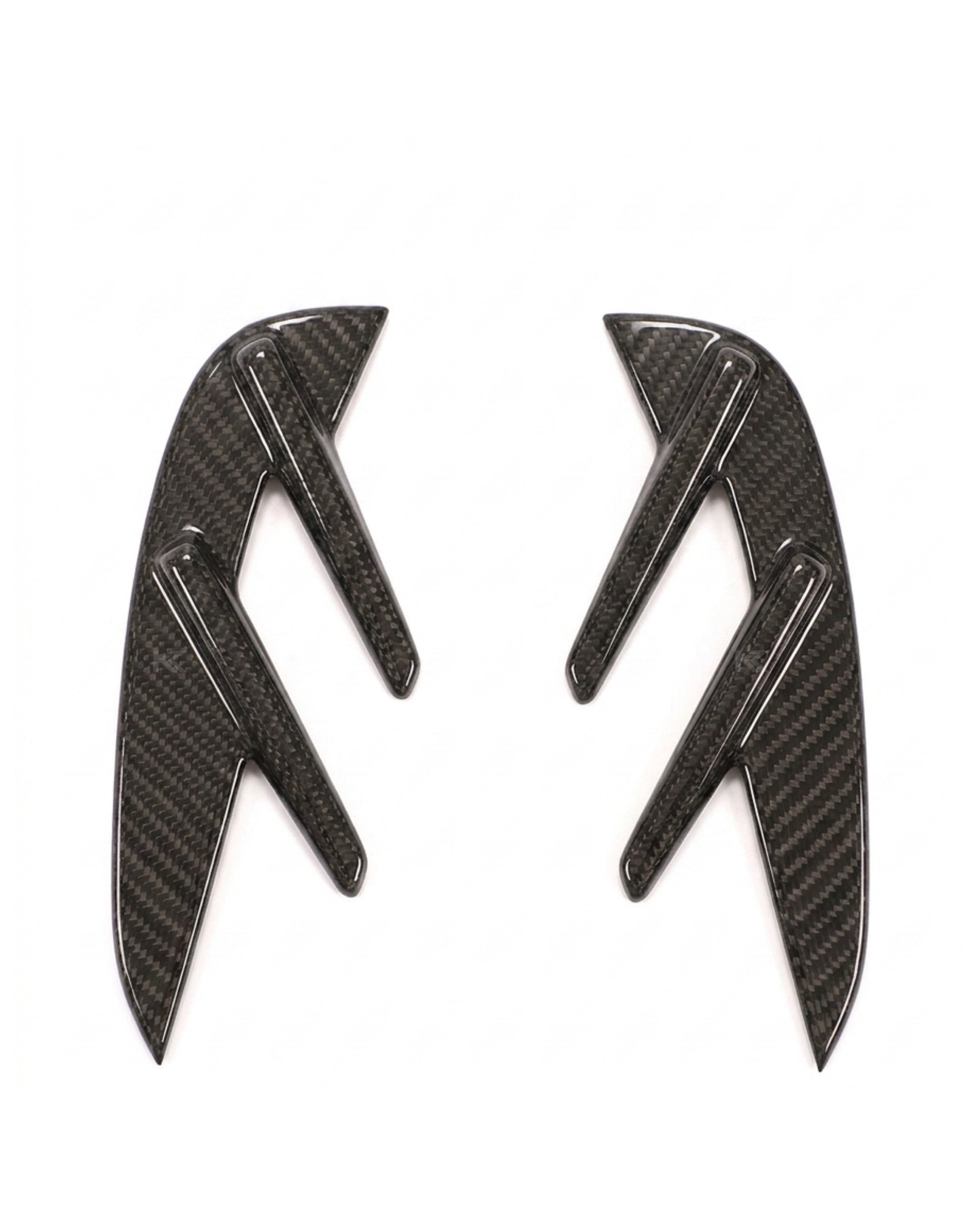 K2 Industries Dry Carbon Fiber Front Fender Vent Trim Set – BMW G80 M3 Competition (2021+)