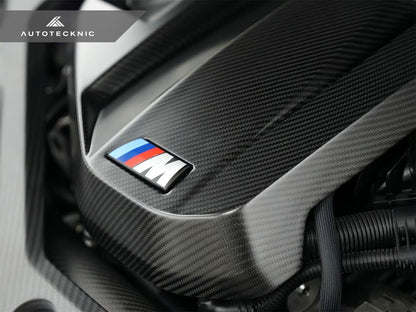 Cubierta de motor de fibra de carbono seca AutoTecknic - G80 M3 | G82/ G83 M4