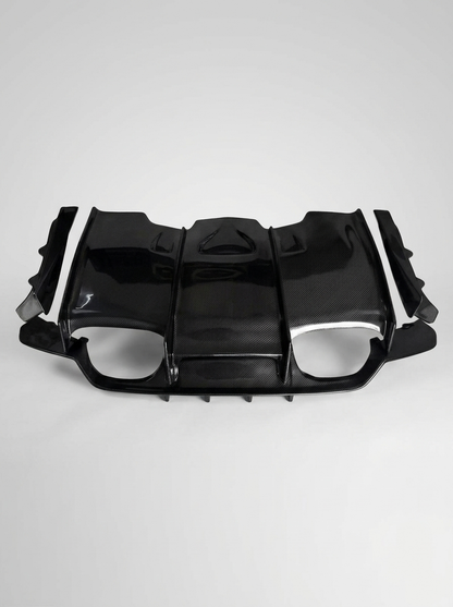 BMW 3 Series F80 F82 M3 M4 PSM Style Carbon Fiber Rear Diffuser Under Tray (2015 - 2020)