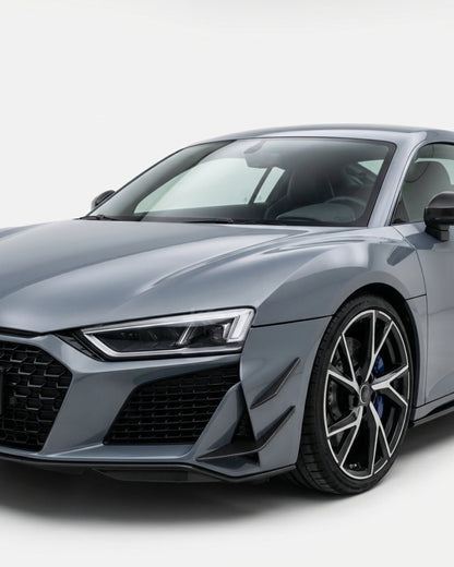 K2 Industries Audi R8 V10 GT / Performance Coupe 4S Gen 2 Facelift Dry Carbon Fiber Front Bumper Canards 2022 - 2023