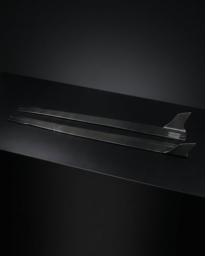 K2 Industries Audi R8 V8 / V10 / GT Carbon Fiber Side Skirts 2017 - 2024
