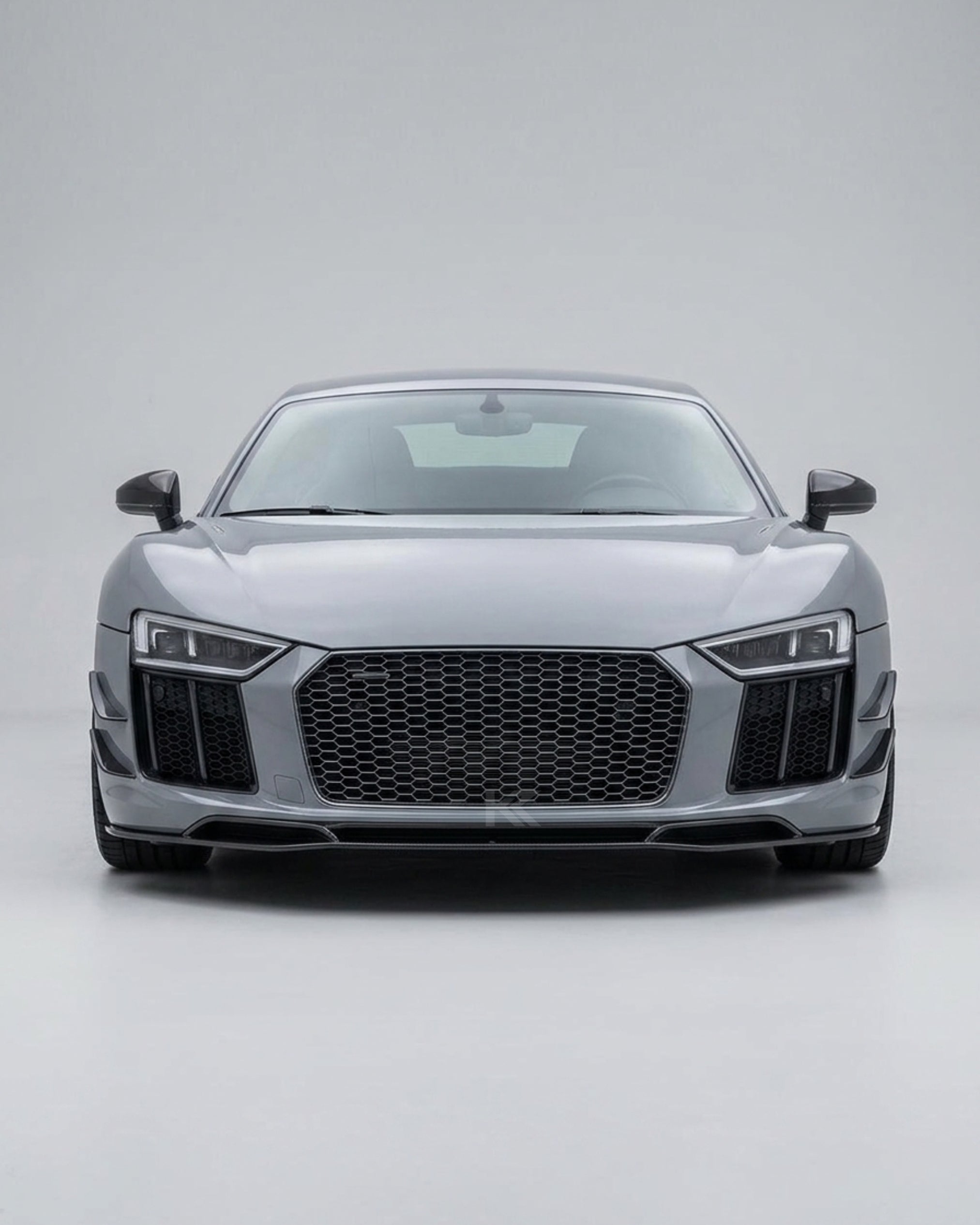 K2 Industries Audi R8 V10 Coupe 4S Gen 2 Carbon Fiber Custom-Style Front Bumper Lip Splitter Set 2016 - 2018