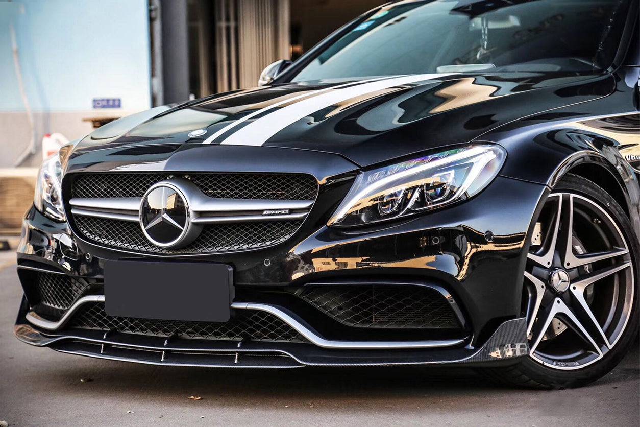 Labio delantero estilo BR para Mercedes Benz W205 C63 S AMG Coupé Carbonado 2015-2021