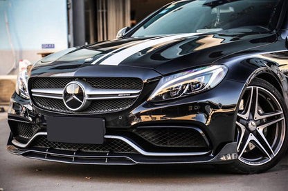 Labio delantero estilo BR para Mercedes Benz W205 C63 S AMG Coupé Carbonado 2015-2021