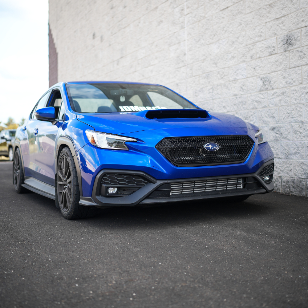 JDMuscle [22-25 WRX] Oversized Hood Scoop V1 - Gloss Black / Paint Matched / Carbon Fiber - Bulge Style