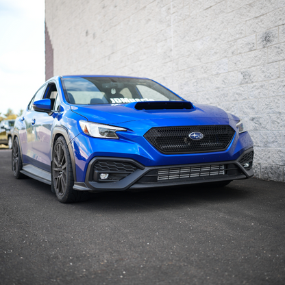 JDMuscle [22-25 WRX] Oversized Hood Scoop V1 - Gloss Black / Paint Matched / Carbon Fiber - Bulge Style