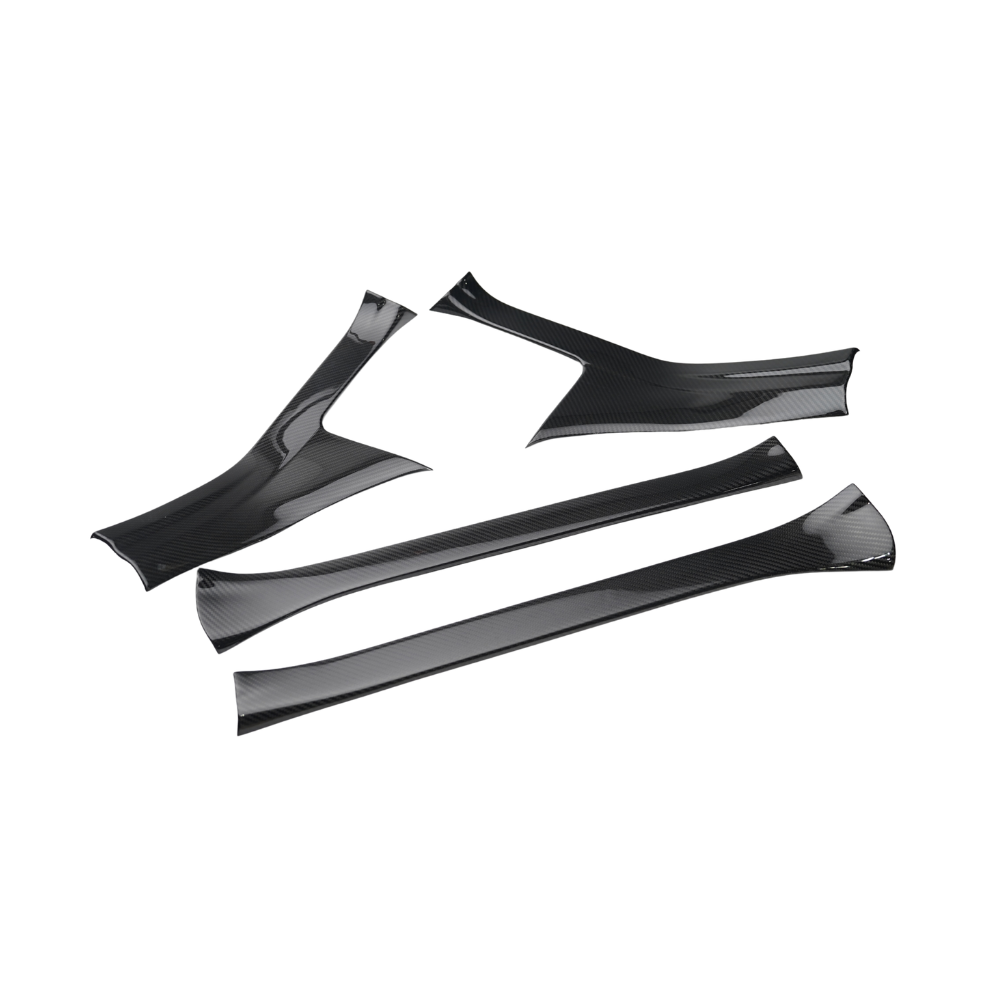 JDMuscle [22-26 WRX] Pre-preg Carbon Fiber Door Sill Scuff Covers (4PCs) (JDM-WRX22-DSC)