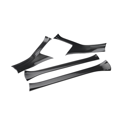 JDMuscle [22-26 WRX] Pre-preg Carbon Fiber Door Sill Scuff Covers (4PCs) (JDM-WRX22-DSC)