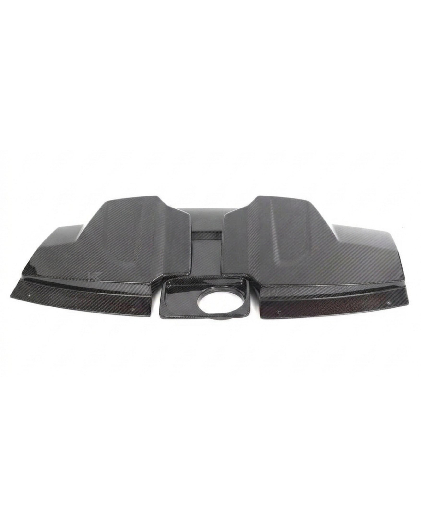 K2 Industries Audi R8 V10 4S Dry Carbon Fiber Engine Bay Cover Kit – 3 Piece Set (2017–2023)