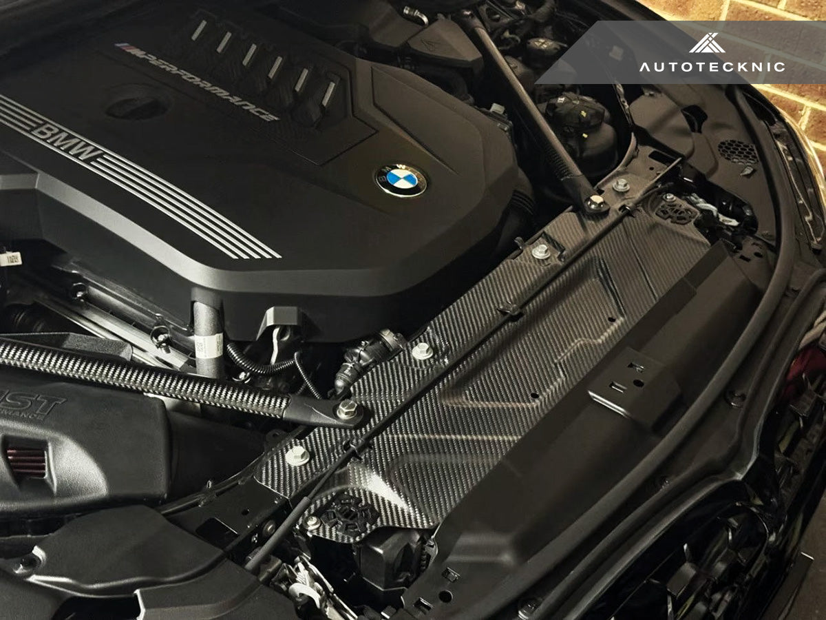 AutoTecknic Dry Carbon Fiber Cooling Shroud - G20 3-Series
