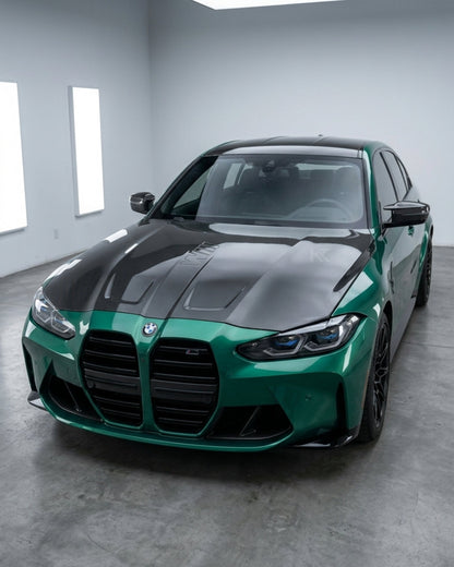 K2 Industries BMW 3 Series G80/G81 M3 & 4 Series G82/G83 M4 Carbon Fiber Front Hood (2019+)