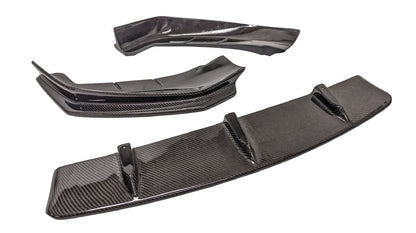 Faldón delantero de fibra de carbono estilo JGS (3 piezas) para parachoques delantero MT de Innovative Motorsports para BMW Serie 5 G30 (Pre-LCI, 2017-2020)