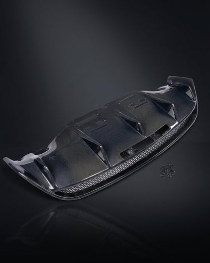 K2 Industries Audi R8 GT V8 / V10 Coupe 2-Door Carbon Fiber Rear Bumper Diffuser 2010 - 2015