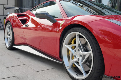 Carbonado 2015-2020 Ferrari 488 GTB Spider OE Style Carbon Fiber Side Skirts