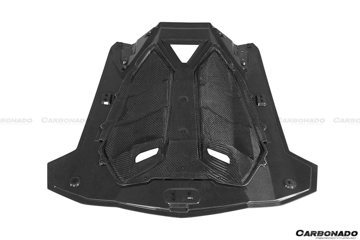 Carbonado 2013-2016 Lamborghini Aventador LP700 Roadster Oem Style Carbon Fiber Engine Trunk