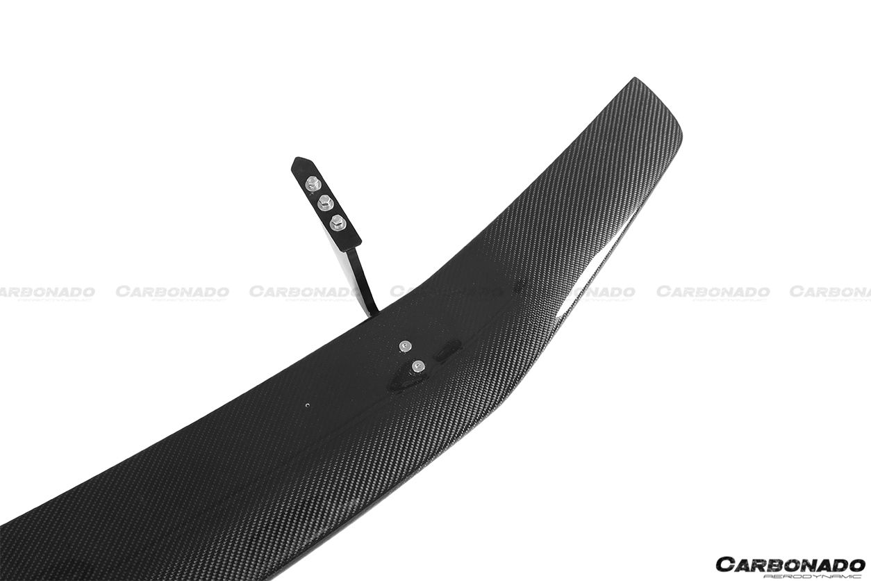 Alerón de maletero de fibra de carbono estilo Lamborghini Huracan LP610 LP580 Evo Tecnica VRS-II con base, Carbonado 2015-2025