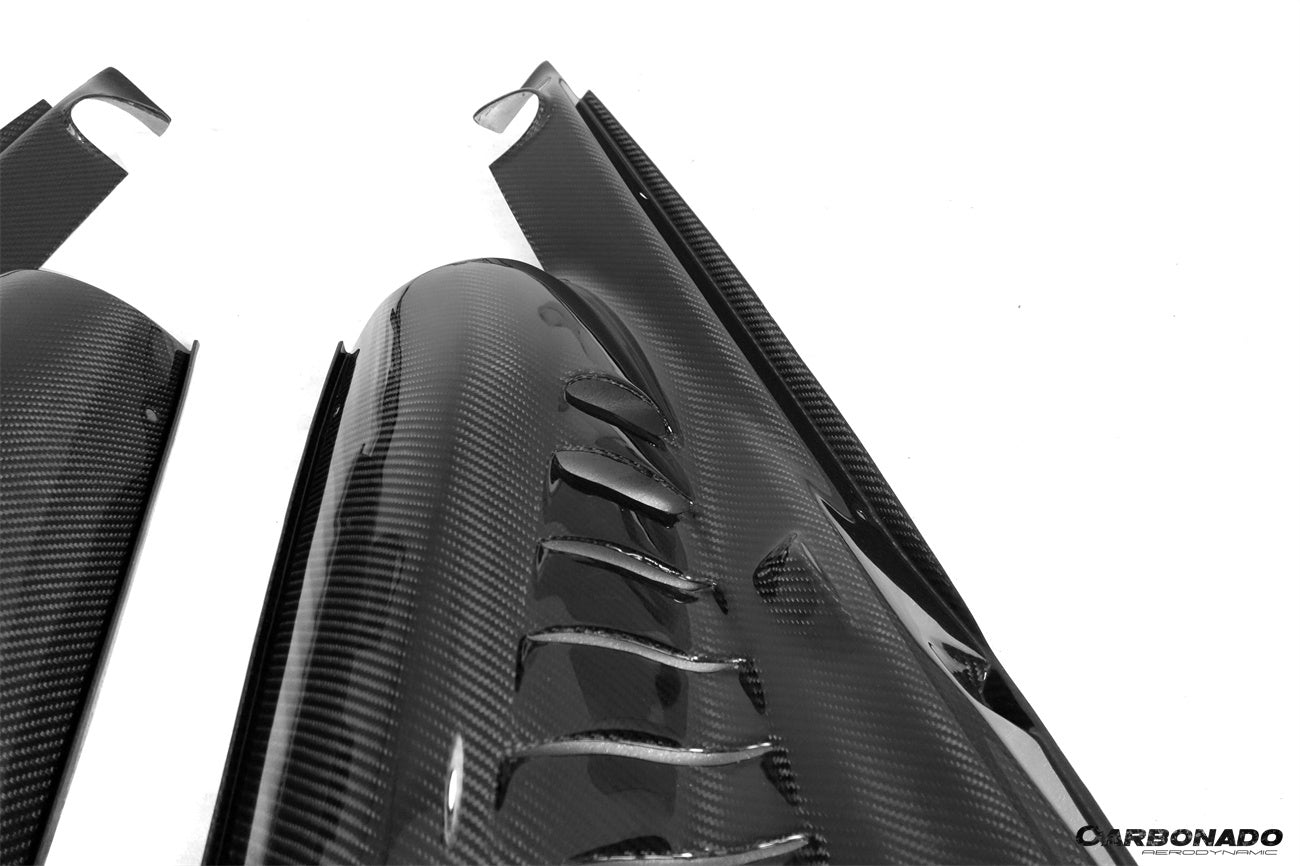 Carbonado 2015-2023 Ferrari 488 GTB Pista  F8 Dry Carbon Fiber Engine Bay Panels With Heat Protection