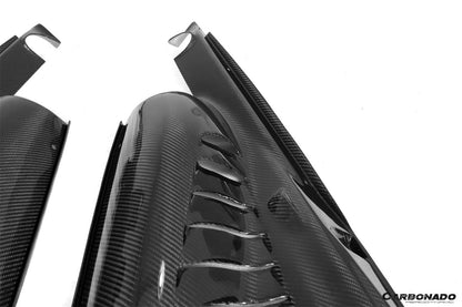 Carbonado 2015-2023 Ferrari 488 GTB Pista  F8 Dry Carbon Fiber Engine Bay Panels With Heat Protection