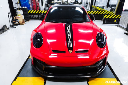 Carbonado 2019-2024 Porsche 911 992 Carrera S 4 4S Targa Cabriolet GT3 estilo parachoques delantero