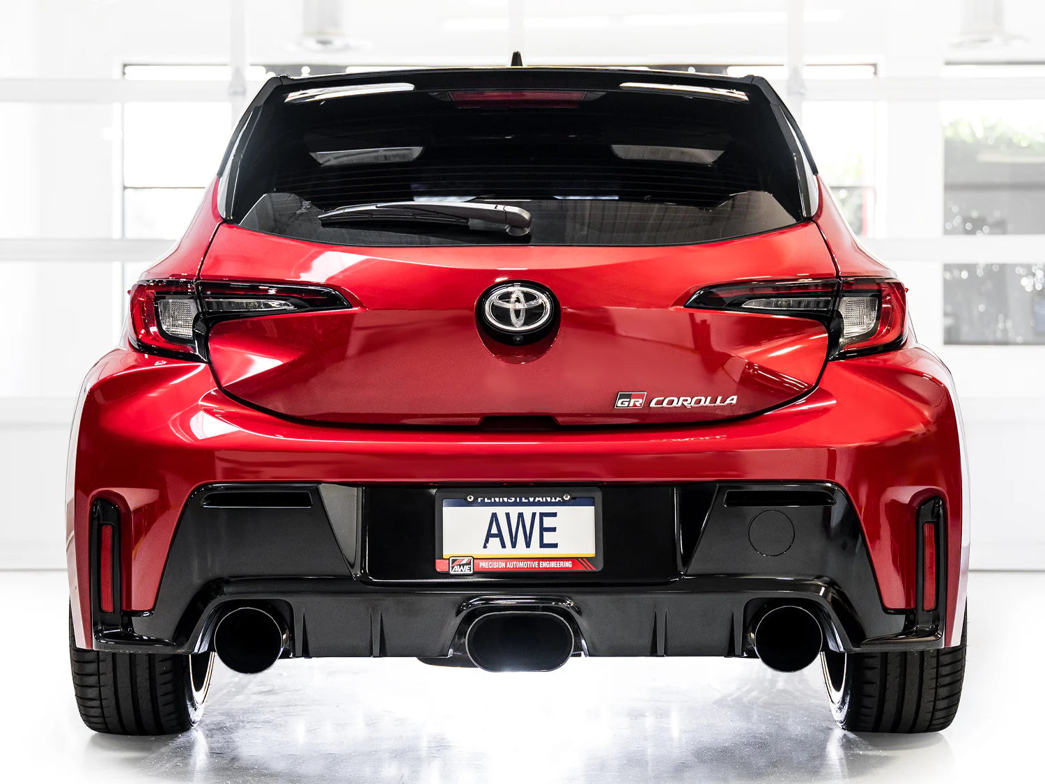 AWE Tuning 2023+ Toyota GR Corolla Touring Edition Exhaust - Diamond Black Tips
