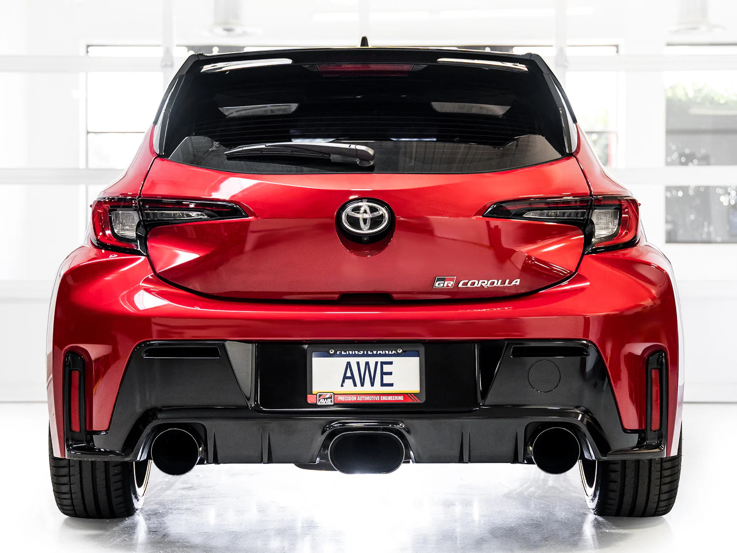 AWE Tuning 2023+ Toyota GR Corolla Track Edition Exhaust - Diamond Black Tips