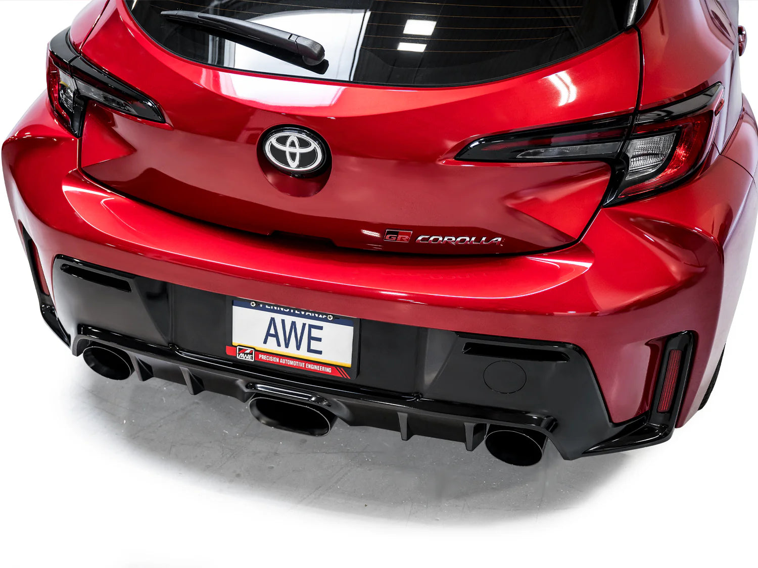 AWE Tuning 2023+ Toyota GR Corolla Track Edition Exhaust - Diamond Black Tips