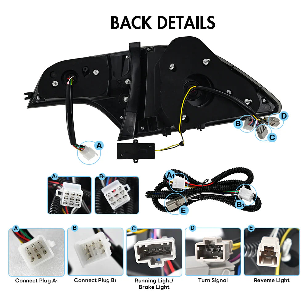 NTXGlow LED Plug And Play Tail Lights (2006-2011 Civic Sedan)
