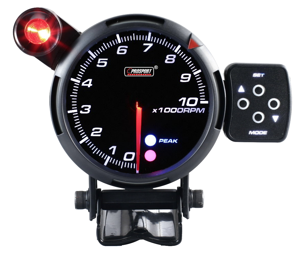 Tacómetro Prosport de 3,15" con indicador de nivel de combustible/advertencia