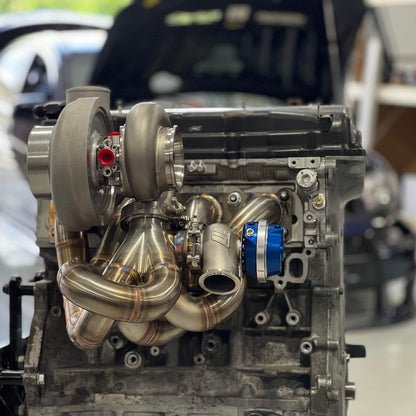 BS Fab V-band Top-mount Billet Series Manifold | Mitsubishi Evo X