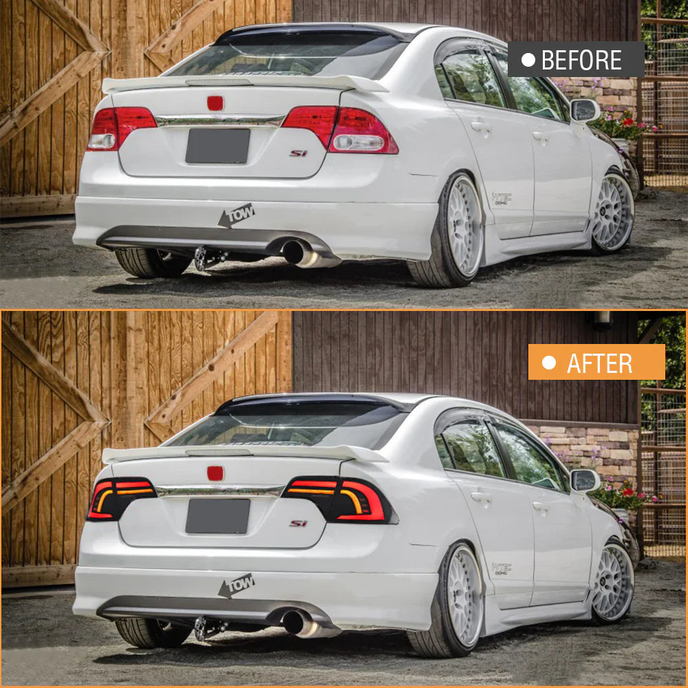 NTXGlow LED Plug And Play Tail Lights (2006-2011 Civic Sedan)