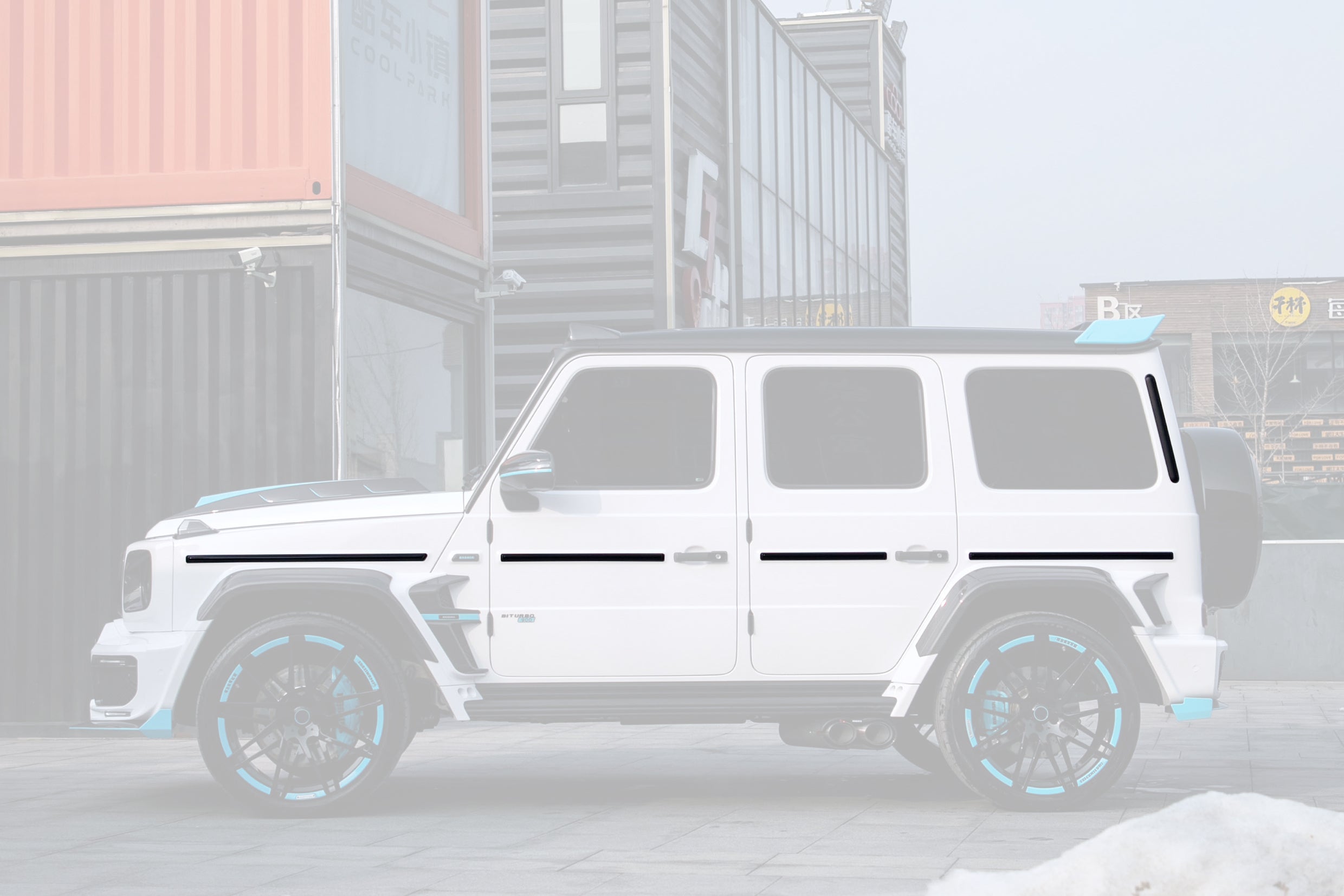 Carbonado 2018-2024 Mercedes Benz G500 G63 AMG W464 G-Wagon BR-G900 Style Dry Carbon Body Line Trims