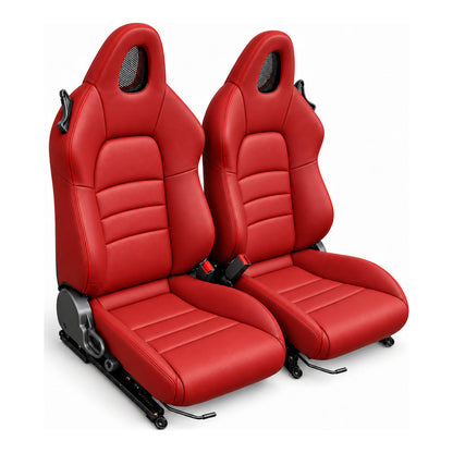 JDMuscle [00-05 S2000] OEM+ Custom Seats (JDM-S2K-SEAT#BSBSB)
