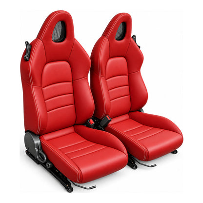 JDMuscle [00-05 S2000] OEM+ Custom Seats (JDM-S2K-SEAT#BSBSB)