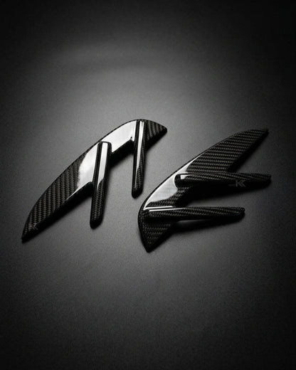 K2 Industries Dry Carbon Fiber Front Fender Vent Trim Set – BMW G80 M3 Competition (2021+)