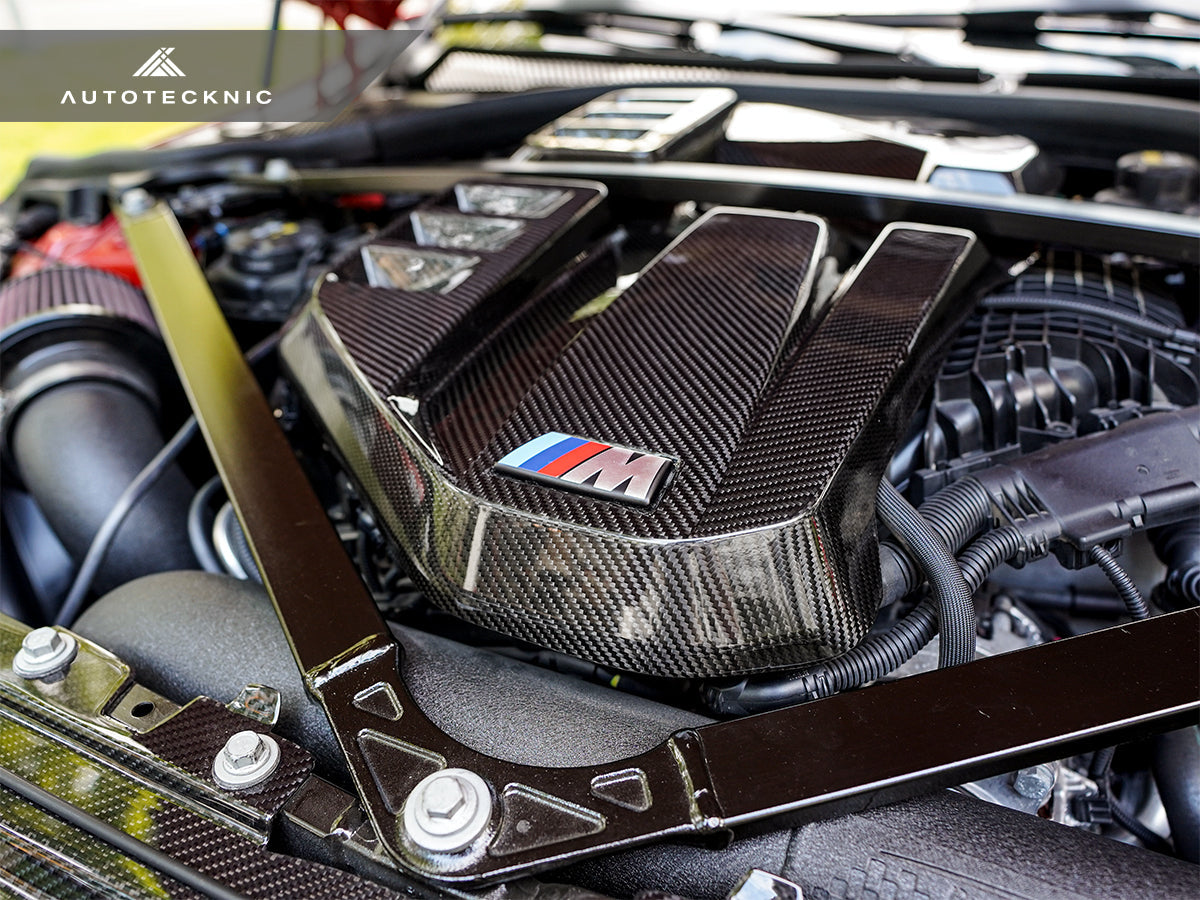 Cubierta de motor de fibra de carbono seca AutoTecknic - G80 M3 | G82/ G83 M4