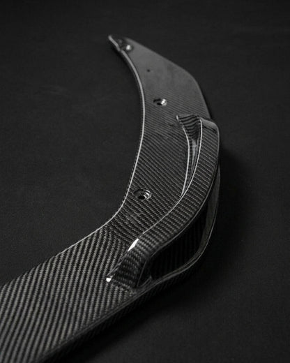 K2 Industries Audi R8 V10 Coupe 4S Gen 2 Carbon Fiber Custom-Style Front Bumper Lip Splitter Set 2016 - 2018