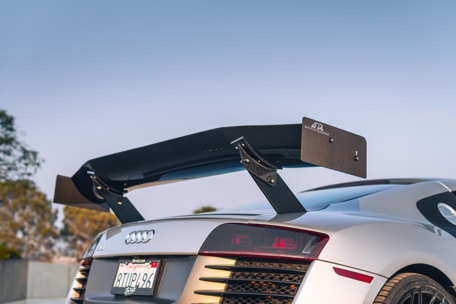 Alerón ajustable de fibra de carbono APR GTC-500 (Audi R8 2006-2014)