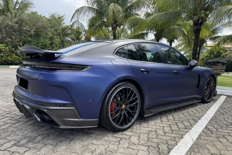 Carbonado OD Style Dry Carbon Fiber Rear Diffuser Lip | 2024-2025 Porsche Panamera 976